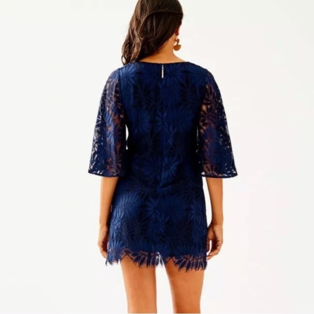 Lilly Pulitzer Jackelin Romper In True Navy - Picture 2 of 8